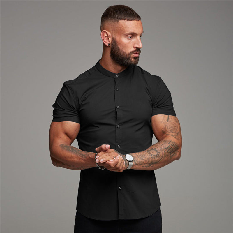 Cotton  Short Sleeve Sports Shirts - Fastbizstore