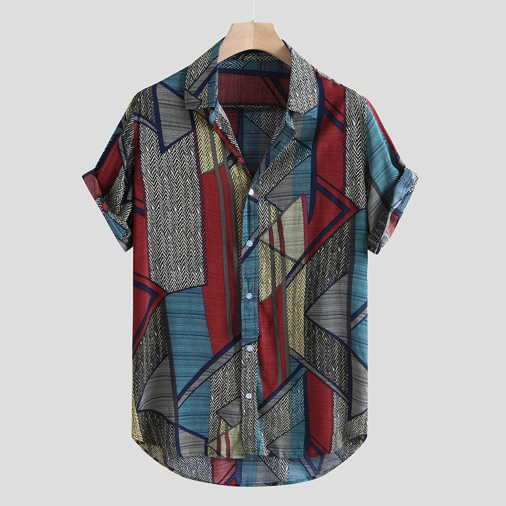 Hawaii Shirts Men Hip Hop Printing Shirts - Fastbizstore