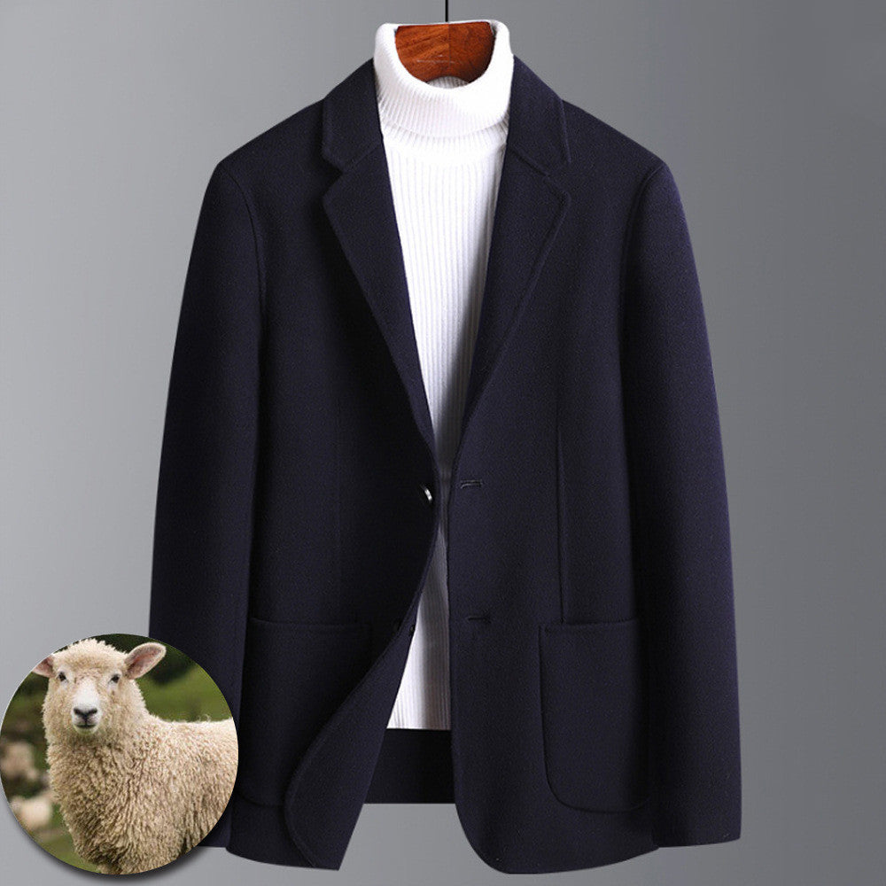 Cashmere Double-faced  woollen coat - Fastbizstore