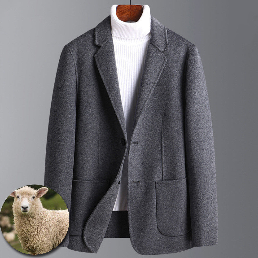 Cashmere Double-faced  woollen coat - Fastbizstore