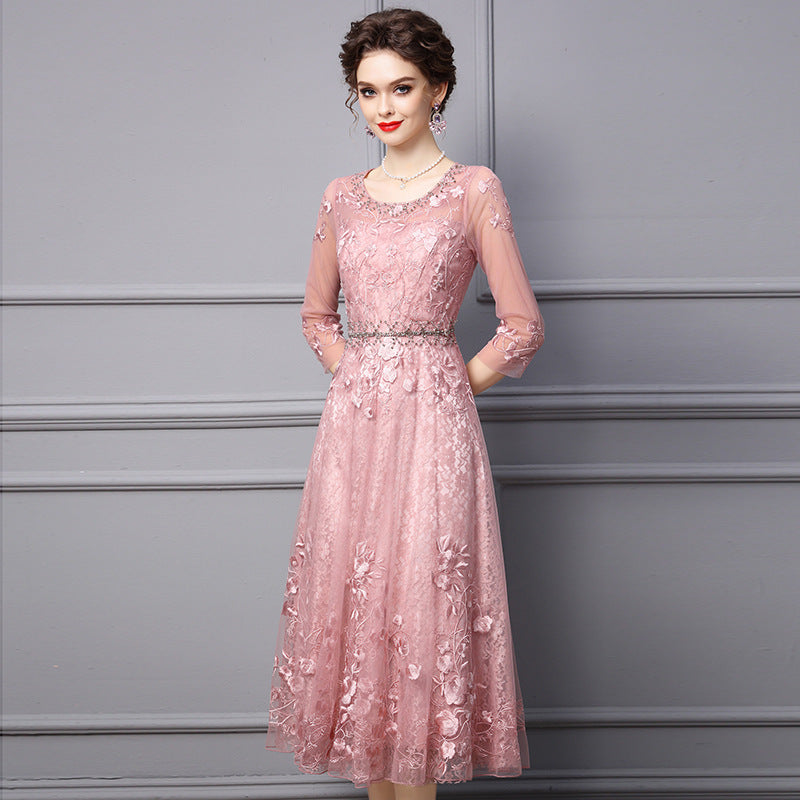 Formal Occasion Diamond Long Dress - Fastbizstore