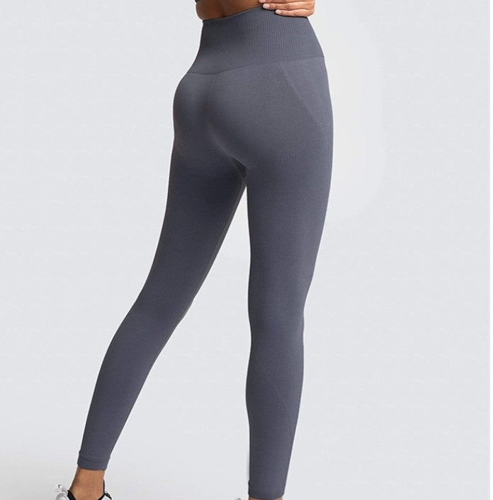 Seamless Long Sleeve Shirt Pants High Elastic Yoga Suit - Fastbizstore